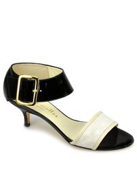 Bettye Muller | Escape - Black Kitten Heel Sandal | Lyst