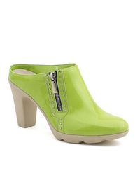 Aquatalia | Green Golden - Lime Patent Leather Clog | Lyst