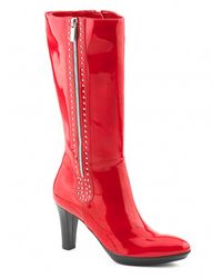 Aquatalia | Ramona - Red Patent Leather Boot | Lyst