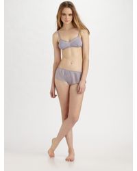 3.1 Phillip Lim | Purple Swiss Dot Print Bralette | Lyst