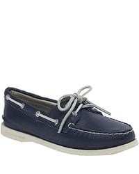 Sperry Top-Sider | Blue Original 2 Eye - Navy Deerskin Boat Shoe | Lyst