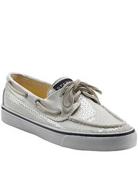 Sperry Top-Sider | Bahama - White Sequin Boat Shoe | Lyst