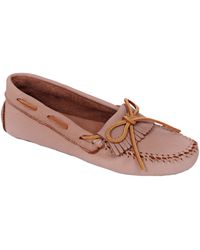 Minnetonka | Pink 598 - Camel Moccasin | Lyst