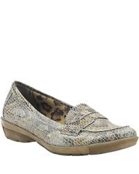 Aquatalia | Multicolor Wander - Taupe Snake Loafer | Lyst