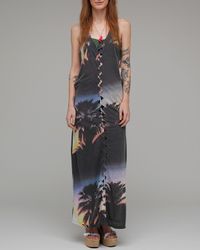One Teaspoon | Multicolor Palm Maxi Dress | Lyst
