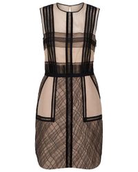 3.1 Phillip Lim | Brown Silk-blend Organza and Lace Dress | Lyst