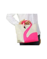 Kate Spade | Pink Jezibel Flamingo Tote | Lyst