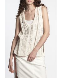 Alexander Wang | White Knitted Crochet Tank | Lyst