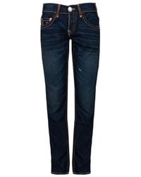 True Religion | Blue Logan 16 Ounce Slim Leg Jean for Men | Lyst