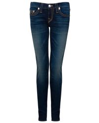 True Religion | Blue Stella Qt Skinny Jeans | Lyst