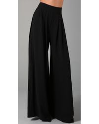 Alice + Olivia | Black Eric Wide-leg Pants | Lyst