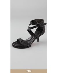 Alexander Wang | Black Maddie Leather Sandal | Lyst