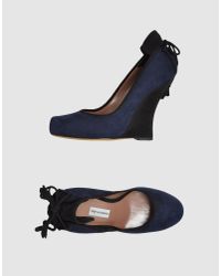 Tabitha Simmons | Blue Wedge | Lyst