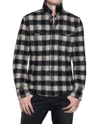 Dolce & Gabbana | White Reversible Tartan Wool Shirt Jacket for Men | Lyst