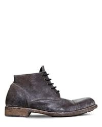 Dolce & Gabbana | Brown Weathered Leather Boots for Men | Lyst