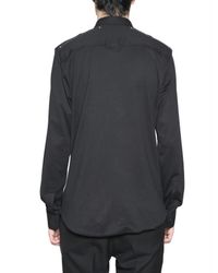Givenchy | Black Zip Shoulder Shirt for Men | Lyst