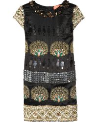 Manoush | Black Beaded Peacock Dress | Lyst