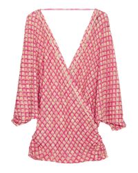 Missoni | Pink Crochetknit Caftan | Lyst