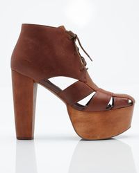 Jeffrey Campbell | Ford Lace Up in Brown | Lyst