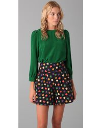 Marc By Marc Jacobs | Green Michaela Silk Blouse | Lyst