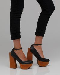 Jeffrey Campbell | Black 'foxy Lace' Sandal | Lyst