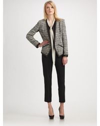 DKNY | Black Perry Skinny Fit Cropped Trouser | Lyst