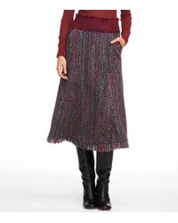 Tory Burch | Brown Eckly Tweed Skirt | Lyst