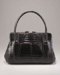 Nancy Gonzalez | Linda Crocodile Bag, Black | Lyst