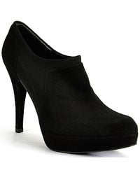 Stuart Weitzman | Holdme - Black Suede Bootie | Lyst