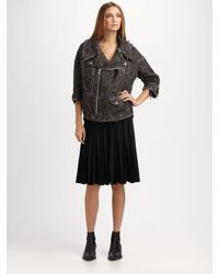 Junya Watanabe | Black Pleated Wool Skirt | Lyst