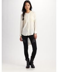 Rag & Bone | Natural Juno Blouse | Lyst