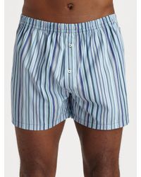 Paul Smith | Blue Classic Stripe Woven Boxer Short for Men | Lyst