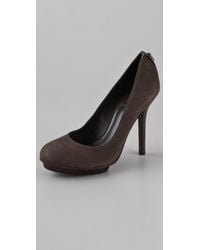 Tory Burch | Gray Mandy Suede High-heel Pumps | Lyst