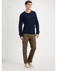 Marc By Marc Jacobs | Blue Hand-knit Pattern Wool Jumper for Men | Lyst