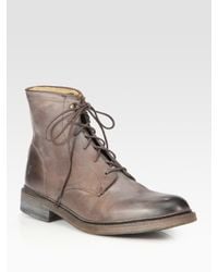 Frye | Brown James Lace-up Ankle Boots for Men | Lyst