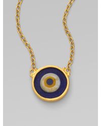 Gurhan | Metallic 24k Gold Evil Eye Pendant Necklace | Lyst