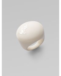 Ippolita | White Sterling Silver & Resin Signature Dome Ring, Ivory | Lyst