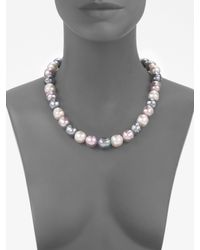 Majorica | 14mm Multicolor Baroque Pearl Necklace/20 | Lyst