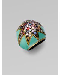 M.c.l Matthew Campbell Laurenza | Multicolor Starstuck Multi-colored Sapphire Pavé Ring | Lyst
