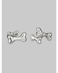Robin Rotenier | Metallic Dog Bone Cuff Links for Men | Lyst