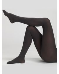 Wolford | Gray Cotton Velvet Tights | Lyst