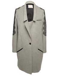 Jason Wu | Gray Richelieu A Lace-trim Coat | Lyst
