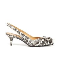 Lanvin | Multicolor Snake Slingback Kitten Heel | Lyst