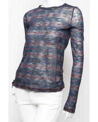 Proenza Schouler | Multicolor Striped Long Sleeve T-shirt | Lyst