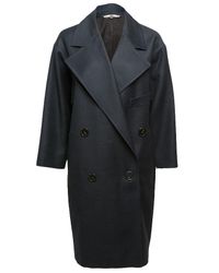 Stella McCartney | Blue Bonded Prince Of Wales Coat | Lyst