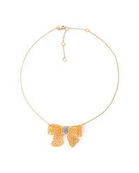 Alexis Bittar | Metallic Pave Bow Necklace | Lyst