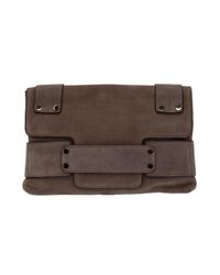 Tila March | Gray Missy Suede Clutch | Lyst