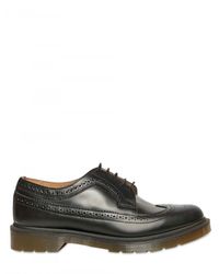 Dr. Martens | Black Brushed Calfskin Brogue Lace-up Shoes for Men | Lyst