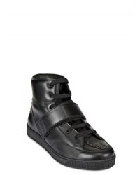Givenchy | Black Vertebrae Calfskin Sneakers for Men | Lyst