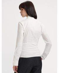 Akris Punto | Black Structured Cotton Shirt | Lyst